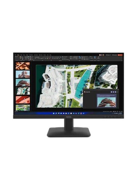 Lenovo ThinkVision S27-4e, 27-Inch Full HD IPS Monitor, 1920x1080 Resolution, 100Hz Refresh Rate, 4ms GtG, 99% sRGB, 300 Nits, HDMI 1.4, VGA, Hardware Low Blue Light, Raven Black, 3-Year Warranty | 64BEKAT1UK