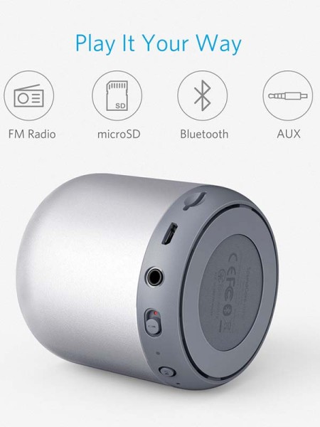 Anker SoundCore Mini Wireless Bluetooth Speaker, Grey with Warranty 