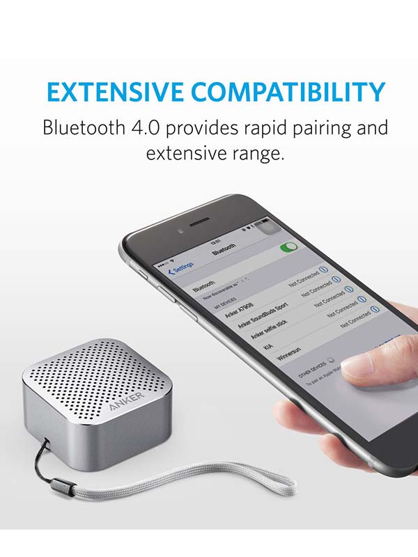 Anker SoundCore Nano Wireless Bluetooth Speaker, Grey with Warranty 