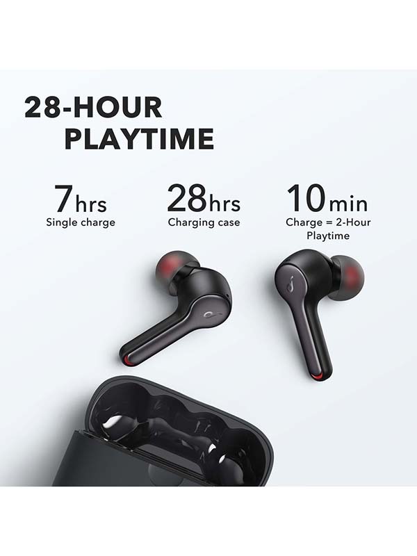 Anker Soundcore Liberty Air 2 True Wireless Earbuds, Targeted Active Noise Cancelling Wireless Earphones, Black with Warranty 