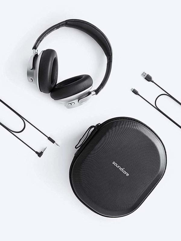 Anker Soundcore Space NC Wireless Bluetooth Noise Canceling Headphones with Touch Control, Black with Warranty
