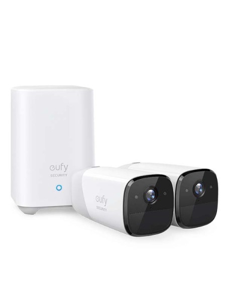 Eufy T88513D1 Security Cam 2 Pro, 365 Day Battery, 2Kit with Home Base with Warranty