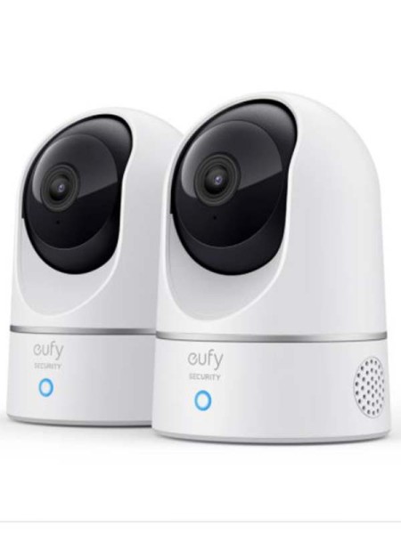 Eufy T8410223 Indoor Cam 2K Pan and Tilt Surveillance Camera, White with Warranty