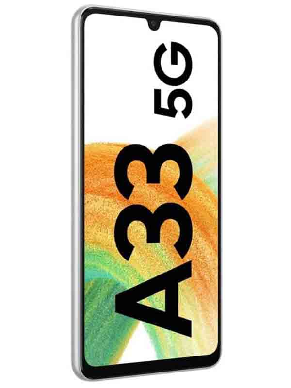 SAMSUNG Galaxy A33 Dual SIM 128GB 6GB RAM 5G Smartphone, White with Warranty 