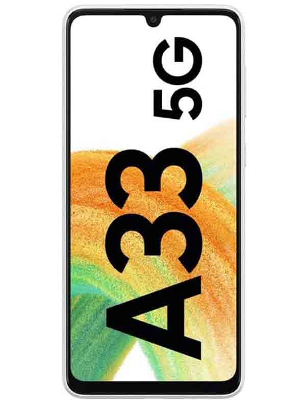 SAMSUNG Galaxy A33 Dual SIM 128GB 6GB RAM 5G Smartphone, Light Blue with Warranty