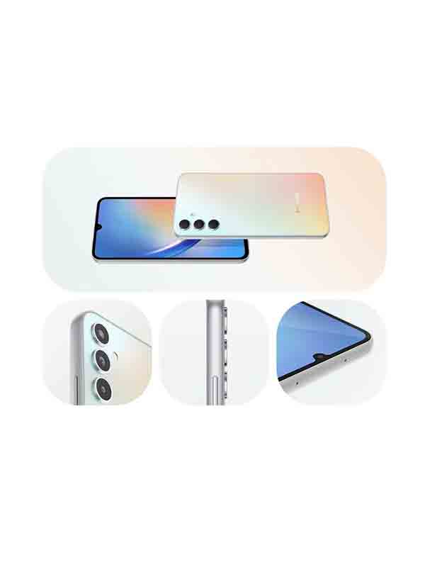 Samsung Galaxy A34 5G 128GB 6GB Dual Sim Smartphone, Silver with Warranty