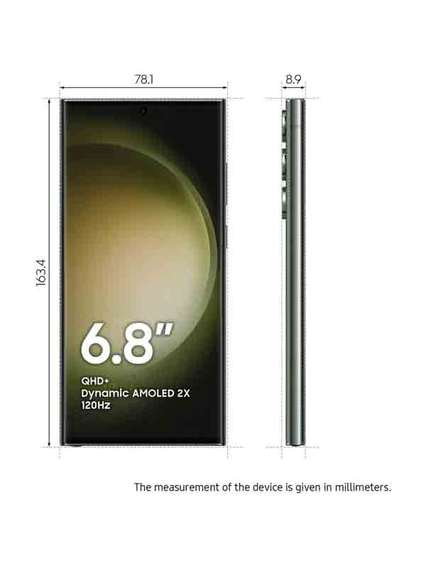 Samsung Galaxy S23 Ultra 5G 256GB 12GB Dual Sim Smartphone, Green with Warranty