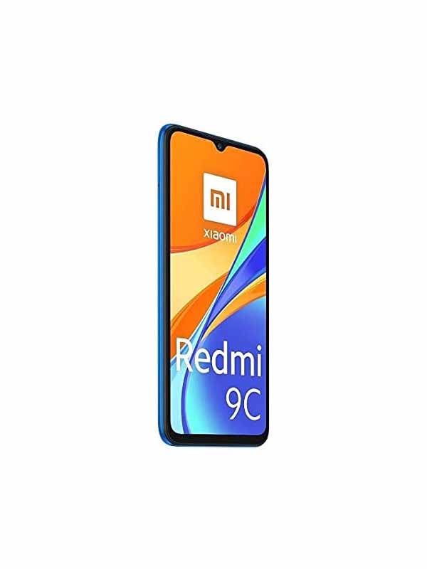 Xiaomi Redmi 9C Smartphone, 6.53", 4GB RAM, 128GB Storage, Dual SIM, 4G LTE, Twilight Blue with Hbudz Style True Wireless Earbuds & One Year Warranty