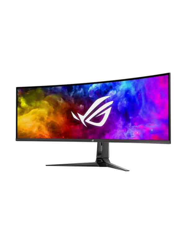 Asus PG49WCD, Asus ROG Swift OLED PG49WCD Gaming Monitor, 49inch Curved QD-OLED 5120x1440  Resolution, 144 Hz Refresh Rate, 0.03 ms, G-SYNC Compatible, 90 W Type-C, ASUS DisplayWidget Center, Black with Warranty | PG49WCD