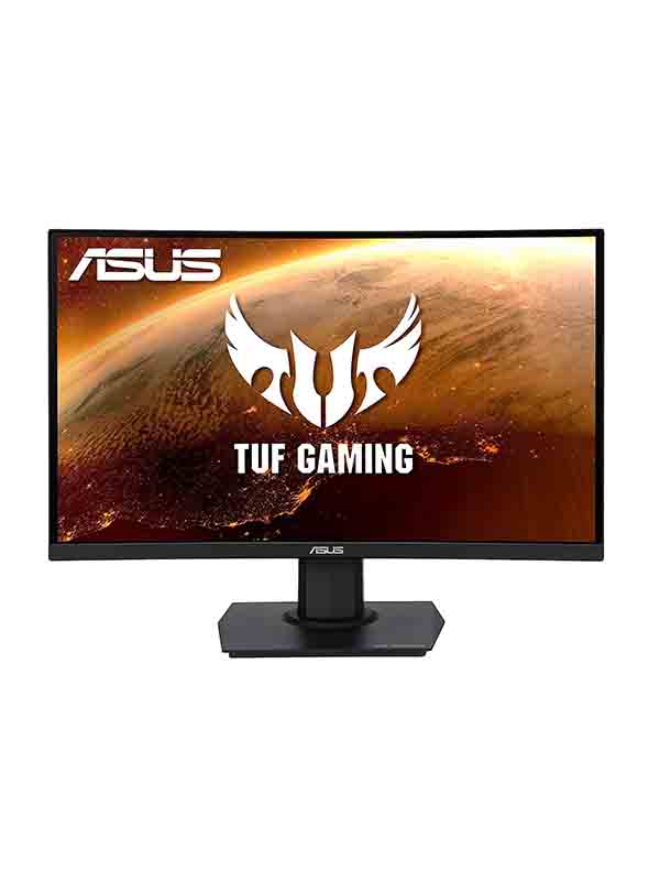 Asus TUF VG24VQE, 23.6" Curved Gaming Monitor, FHD 1920 x 1080 Resolution, 165Hz Refresh Rate, Extreme Low Motion Blur™, FreeSync™ Premium, 1ms (MPRT), Shadow Boost, Black with Warranty | VG24VQE