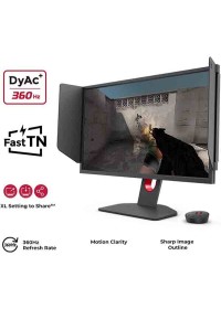 BenQ Zowie XL2566K 24.5inch Fast TN in 360Hz Gaming Monitor For Esports, 360Hz Refresh Rate, Motion Clarity DyAc⁺, 1080p, XL Setting to Share, Custom Quick Menu, S Switch, Shield, Smaller Base, Adjustable Height & Tilt, Black with Warranty | XL2566K