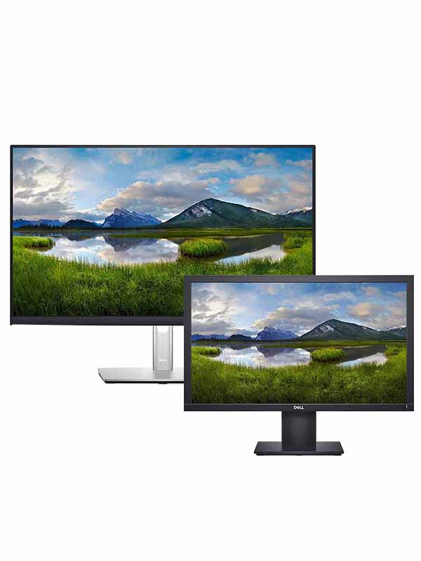 Dell P2422H 24inch FHD 1080p Adjustable Stand Monitor + Dell E2220H 22inch LED FHD Anti-Glare Monitor, Dell 2 in 1 Combo  