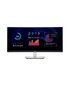Dell P3424WE Curved Monitor, Dell Monitor, 34" WQHD IPS Display, 3440x1440 Resolution, 60Hz Refresh Rate,  Up to 5ms (GtG) Response Time, 3800R Curvature, USB-C Hub, 1.07 Billion Colors, Silver with 3 Years Warranty | P3424we
