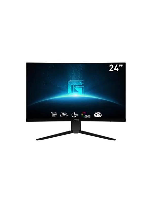 MSI G2422C 24-Inch Full HD Curved Gaming Monitor, 180 Hz Refresh Rate, 1ms response time, Resolution 1920 x 1080 (FHD), Black | 9S6-3BB31H-020