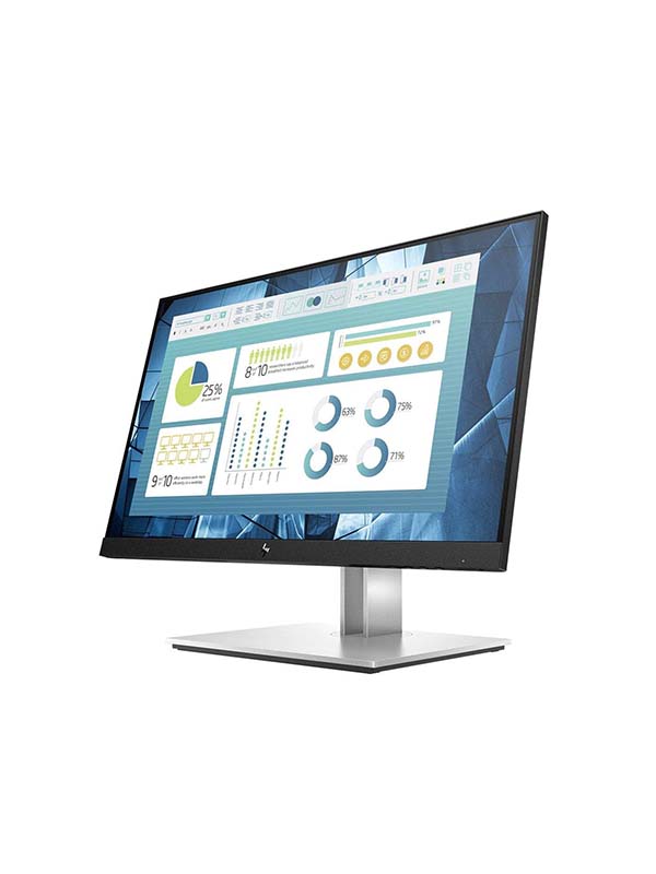HP E22 G4, 21.5inch FHD LED LCD Monitor, FHD (1920 x 1080), 60Hz Refresh Rate, 16:9 Aspect Ratio, 5ms Response Time, Anti-glare, Low blue light, Height Adjustment, Silver with Warranty | E22 G4