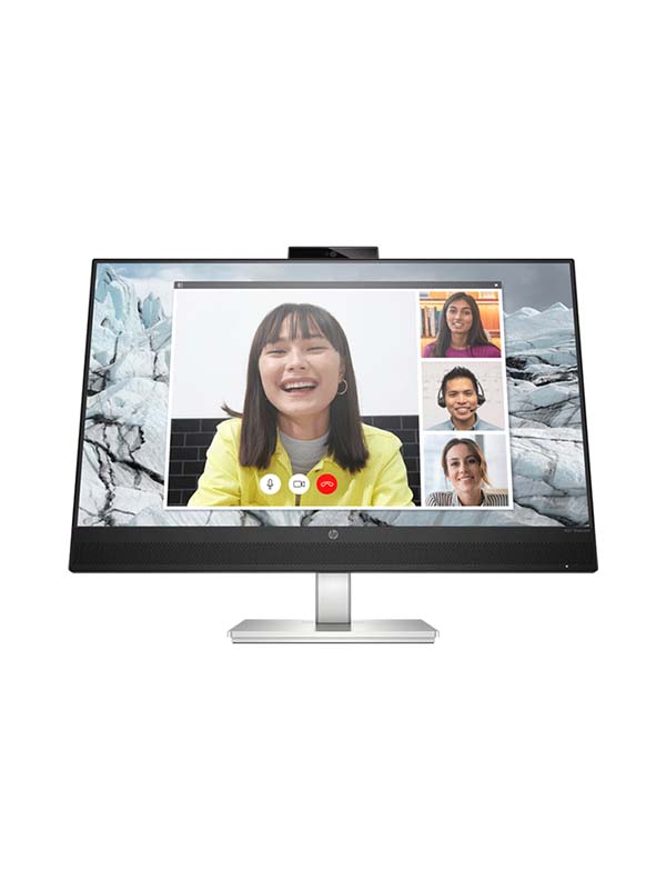 HP M27 27 Inch FHD Webcam Monitor, Resolution 1920 x 1080, 75 Hz Refresh Rate, 16: 9 Aspect Ratio, Anti-glare, Height adjustable, Black with Warranty | 459J9AS