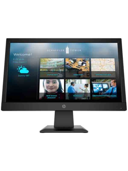 HP P19B G4 18.5inch WXGA Monitor, 1366 x 768 Resolution, 16:9 Aspect Ratio, 5ms GtG Response Rate, TN, 200 Nits, Anti Glare, VGA, HDMI, Black with Warranty | 9TY83AS#ABV