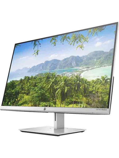 HP U27 4K Wireless Monitor, 27inch, IPS, Height Adjustable Stand, VESA Mount, 1 DisplayPort, 1 HDMI, 3 USB-A Ports, Silver/Black with One Year Warranty | U27 4K Monitor