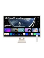 LG 32SR50F, LG Smart Monitor, 31.5 inch Full HD IPS Monitor, 1920x1080 Resolution, webOS, Built in Speakers, WIFI & Bluetooth Connectivity, sRGB 99%, WebOS Smart TV Apps with Remote Control, USB / HDMI, White with Warranty | 32SR50F-W