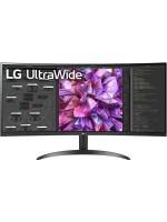 LG 34WQ60C-B 34inch Curved UltraWide QHD IPS HDR 10 Gaming Monitor with Dual Controller, OnScreen Control, 60Hz Refresh Rate, 21:9 Aspect Ratio, HDR10 , AMD FreeSync, Anti-Glare with Warranty | 34WQ60C-B