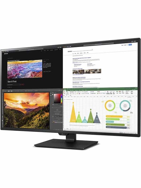 LG 43UN700-B 43 Inch Class UHD (3840 X 2160) IPS Display with USB Type-C and HDR10 with 4 HDMI inputs, Black with Warranty | 43UN700