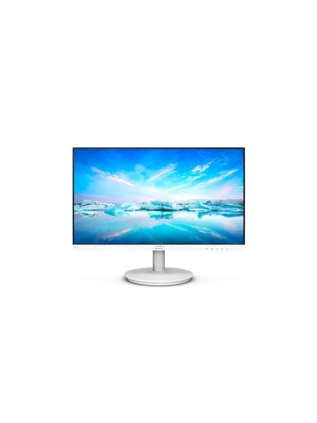 Philips 241V8W/89 24 Inch LCD Monitor, FHD (1920 x 1080), 75Hz Refresh Rate, 4ms Response Time, 16:9 Aspect Ratio, Anti-Glare IPS Display, White with Warranty | 241V8W/89