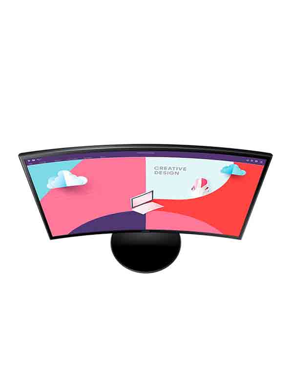 Samsung LS24C360EAMXUE 24inch Essential Curved Monitor S3 S36C, Black with Warranty | LS24C360EAMXUE