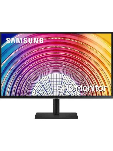Samsung LS32A600NWM 32inch WQHD Flat IPS Panel Monitor, 75Hz, HDMI, Display Port, HDR10, USB3.0 Hub, Height Adjustable Stand, Black with Warranty | LS32A600NWMXUE