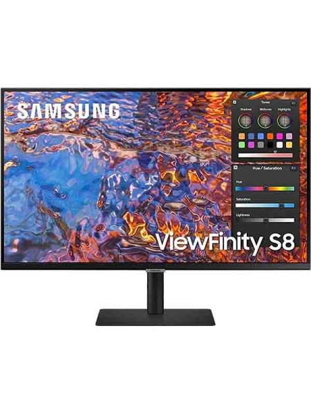 Samsung LS32B800PXMXUE ViewFinity S8 32inch UHD Monitor, IPS Display, 60Hz Refresh Rate, 5ms Response Time, VESA Display HDR 600, 1.07B Colors, 178°/178° Viewing Angle, USB-C, 1xHDMI, 1xDP, Black with Warranty | LS32B800PXMXUE