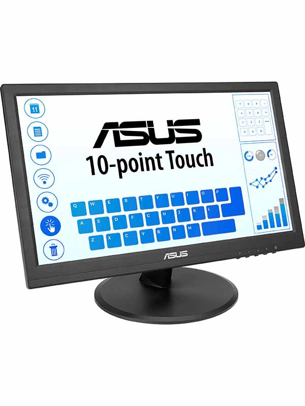 ASUS VT168HR Touch Monitor, 15.6 (1366x768), 10-point Touch, HDMI, Flicker free, Low Blue Light, Wall-mountable, Eye care with Warranty | ASUS 15.6inch Touch Monitor