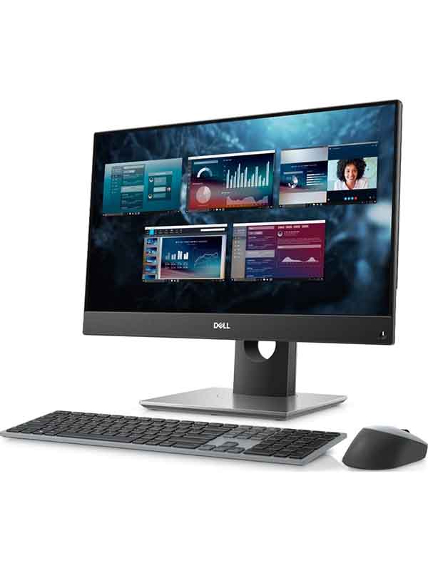 Dell 7490 All In One PC, 24'' LED Touch Screen Display, Intel Core i7 Processor,  8GB RAM, 1TB HDD, Intel UHD Graphics, Windows 10 Pro, Height Adjustable Stand, Wireless Keyboard and Mouse, Black with 3 Years Warranty | DELL AIO 7490