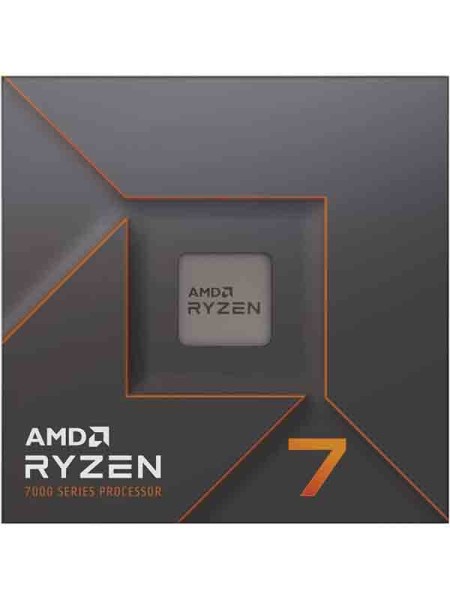 AMD Ryzen 7 7700X Desktop Processors, AM5 CPU Socket, 8 Cores 4.5GHz Up to 5.4GHz, 16 Threads, 105W TDP, 40MB Cache Memory, 2 Channels, 5200 MT/s Speed, 28/24 PCIe | 100-100000591WOF - AMD 7700X