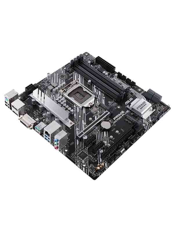 ASUS Prime H470M-Plus Gaming Motherboard, CSM LGA1200 (Intel 10th Gen) Micro-ATX Motherboard, HDMI, Dual M.2, Intel 1Gb LAN, USB 3.2 Gen 2 Type-C and ASUS Control Center Express