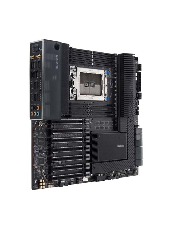 ASUS Pro WS WRX80E-SAGE SE WIFI, AMD WRX80 Ryzen Threadripper PRO extended-ATX workstation Motherboard with One Year Warranty