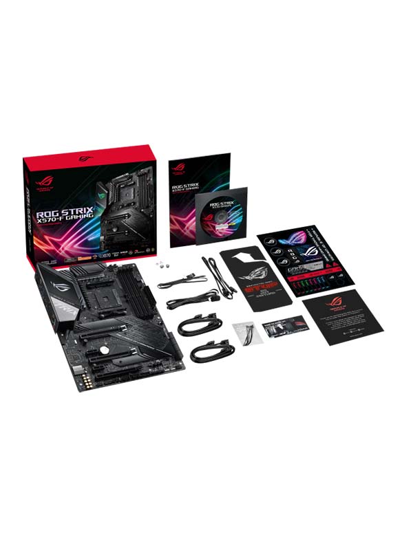 ASUS ROG Strix X570-F Gaming, AMD X570 ATX gaming motherboard with PCIe 4.0, dual M.2 with heatsinks, SATA 6Gb/s and Aura Sync RGB lighting | 90MB1160-M0EAY0