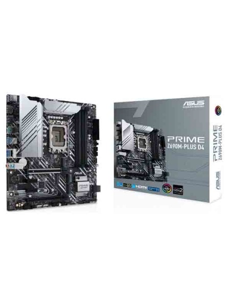 ASUS PRIME Z690M-PLUS D4 LGA1700 Intel 12th Gen Mo