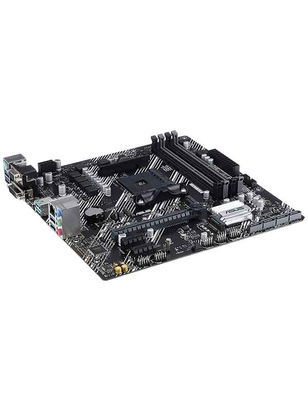Asus Prime B550M-K Motherboard, AMD B550 Micro ATX motherboard with dual M.2, PCIe 4.0, 1 Gb Ethernet, HDMI/D-Sub/DVI, SATA 6 Gbps, USB 3.2 Gen 2 Type-A  with Warranty 