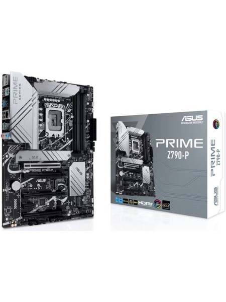 Asus Prime Z790-P ATX Motherboard, Socket Intel LGA1700, Z790 Chipset, PCIe 5.0, 128GB DDR5 Max Memory, 3x M.2 Slots, Realtek 2.5Gb Ethernet, Aura Sync, 4x SATA 6Gb/s, HDMI / DP |  Asus Motherboard 90MB1CK0-M0EAY0
