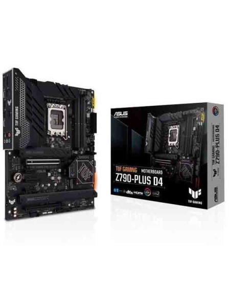 Asus TUF Gaming Z790-Plus D4 ATX Motherboard, Intel Socket LGA1700, Intel Z790 Chipset,2.5Gb Ethernet, Armoury Crate, 4xM.2 slots & 4xSATA 6Gb/s Ports, 1x PCIe 5.0x16 Sot, HDMI/DP | Asus TUF Motherboard 90MB1CQ0-M0EAY0