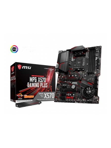 MSI MPG X570 GAMING PLUS Motherboard (AMD AM4, PCIe 4.0, DDR4, SATA 6Gb/s, M.2, USB 3.2 Gen 2, HDMI, ATX) | MPG X570 GAMING PLUS