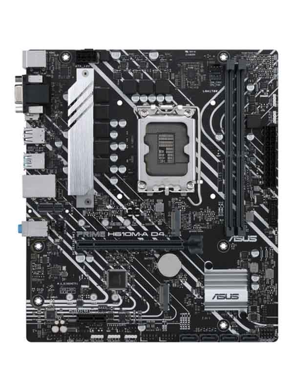 ASUS PRIME H610M-A D4 LGA 1700 Micro-ATX Motherboard  mic-ATX motherboard with DDR4, PCIe 4.0, dual M.2 slots,12th Gen Intel® processors