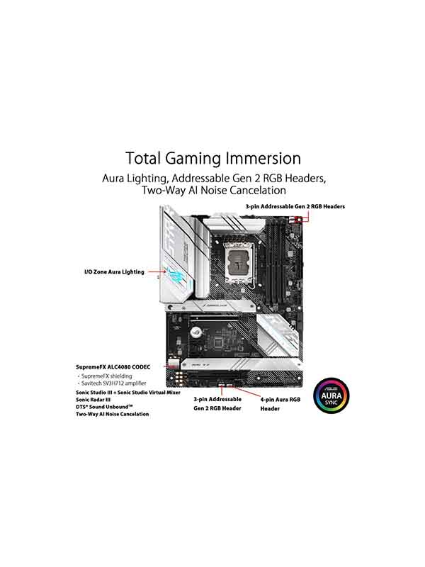 ASUS ROG STRIX B660-A GAMING WIFI D4 LGA 1700 (Intel 12th Gen) ATX Gaming Motherboard - PCIe 5.0,WiFi 6, 2.5 Gb LAN