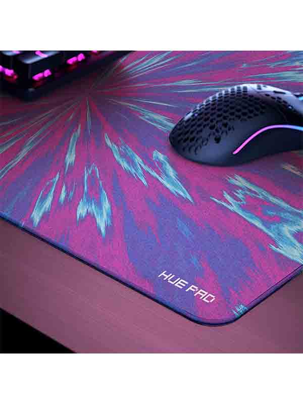Huepad Isoflow Series, Premium Mousepads, HYDRAGLIDE™ Fabric Gaming Mouse pad, XL Desk Pad with Carry Case Tube (XL: 90x40cm, HYPERJUMP, FROST GRAPE), HP9040-ISF-HJ-FG