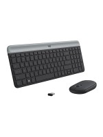 Logitech MK470 Slim Wireless Keyboard and Mouse Combo, Graphite with Warranty | MK470