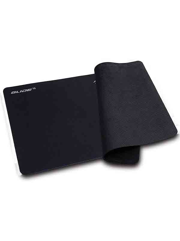 Mad Catz G.L.I.D.E. 16 High Performance Gaming Mouse Pad with Heat Bonded Edges And Non-Slip Rubber Base 10.6 x 12.6 in, Black