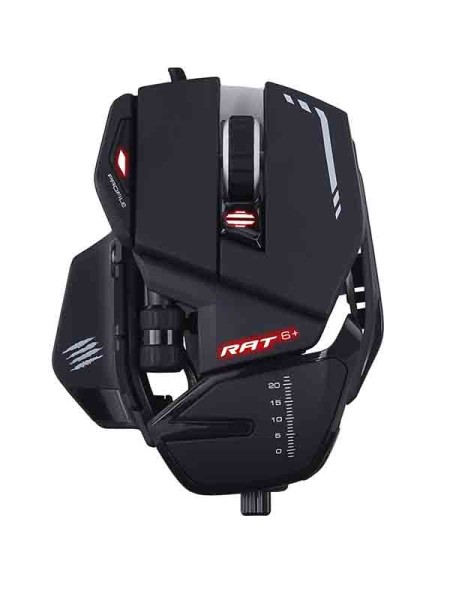 Mad Catz R.A.T. 6+ Optical Gaming Mouse, Black 