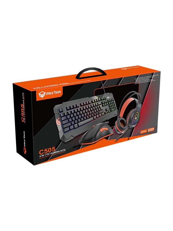 Meetion MT-C505 | Gaming Mouse, Keyboard and Headset with Mouse Pad, Combo Deal