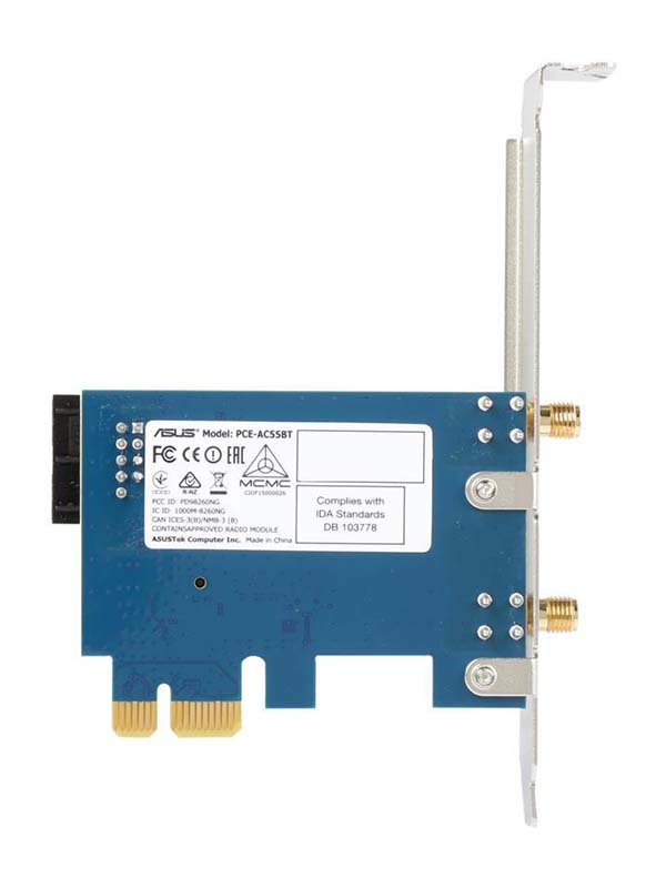 ASUS PCE-AC55BT Dual-Band Wireless-AC1200 Bluetooth 4.0 PCI-E Adapter I PCE-AC55BT