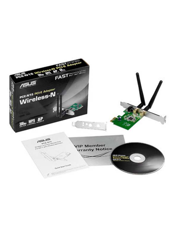 ASUS PCE-N15 Wireless-N300 PCI Express Adapter | PCE-N15