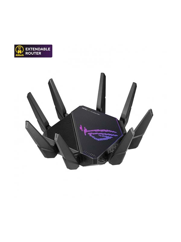 ASUS ROG Rapture GT-AX11000 Pro Tri-Band Wi-Fi 6 Gaming Router, 2.5G Port, 10G Port, Enhanced Hardware, ASUS Range Boost Plus, 5.9 GHz, Triple-Level Game Acceleration, Free Network Security and AiMesh Support | 90IG0720-MU2A00